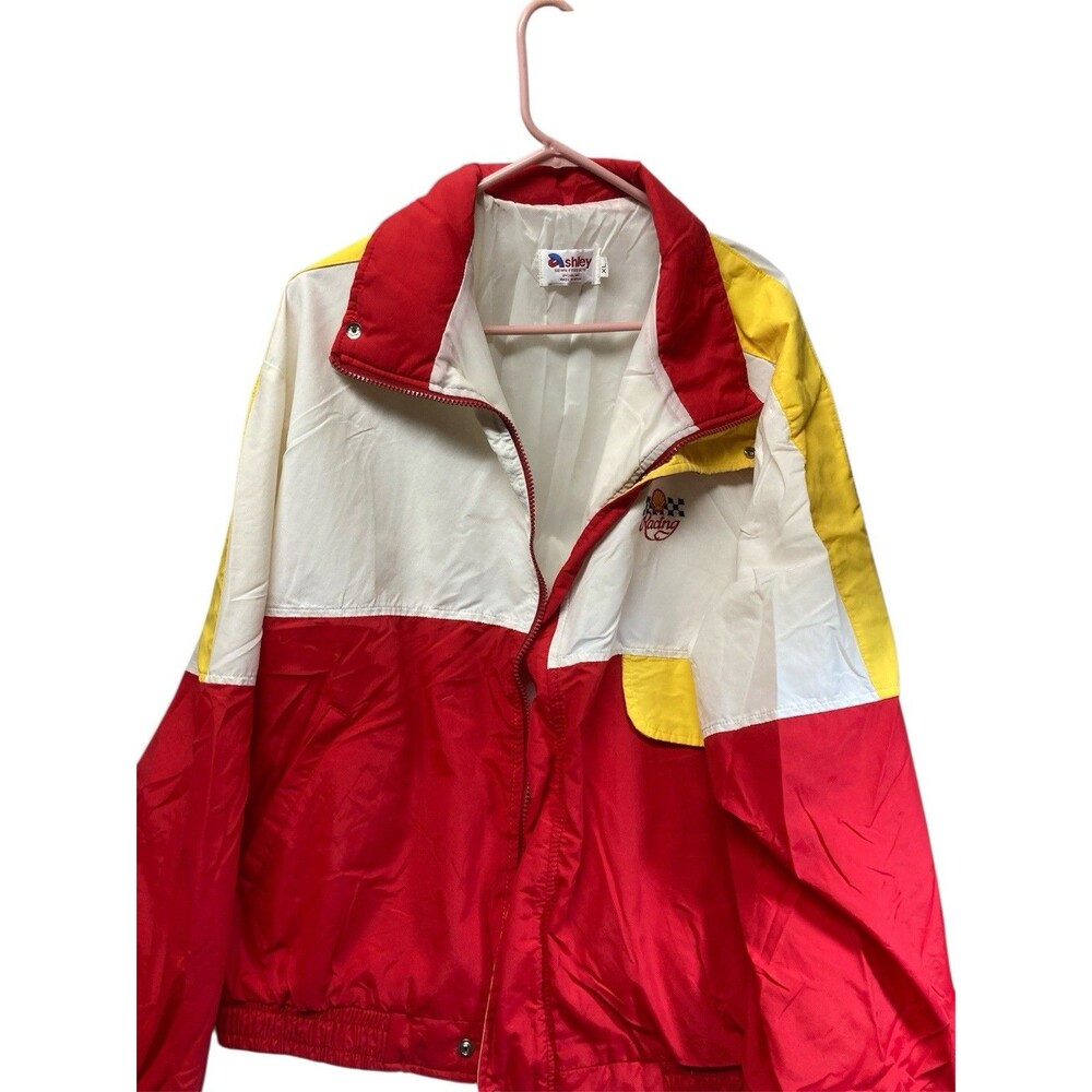 VTG Men's Shell Racing Windbreaker Jacket XL Made In USA